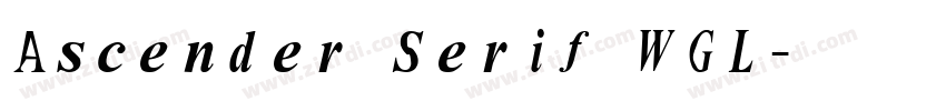 Ascender Serif WGL字体转换